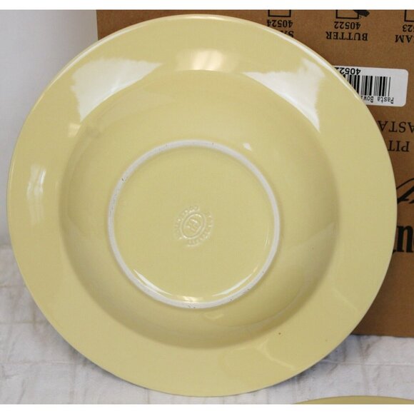 Southern Living Gail Pittman Butter Yellow Pasta Bowls set of 2 Hospitality Coll - Picture 5 of 5